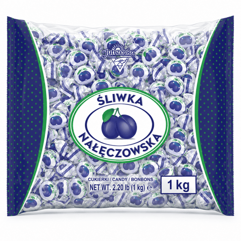 Śliwka nałęczowska - Kandierte Pflaumen in Kakaomasse 1kg - Colian - Polskashop24