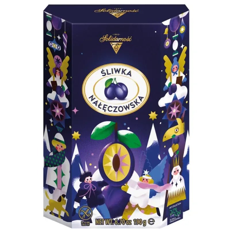 Śliwka nałęczowska w czekoladzie - Pflaume in Schokolade 190g kaufen | Solidarność - Polskashop24