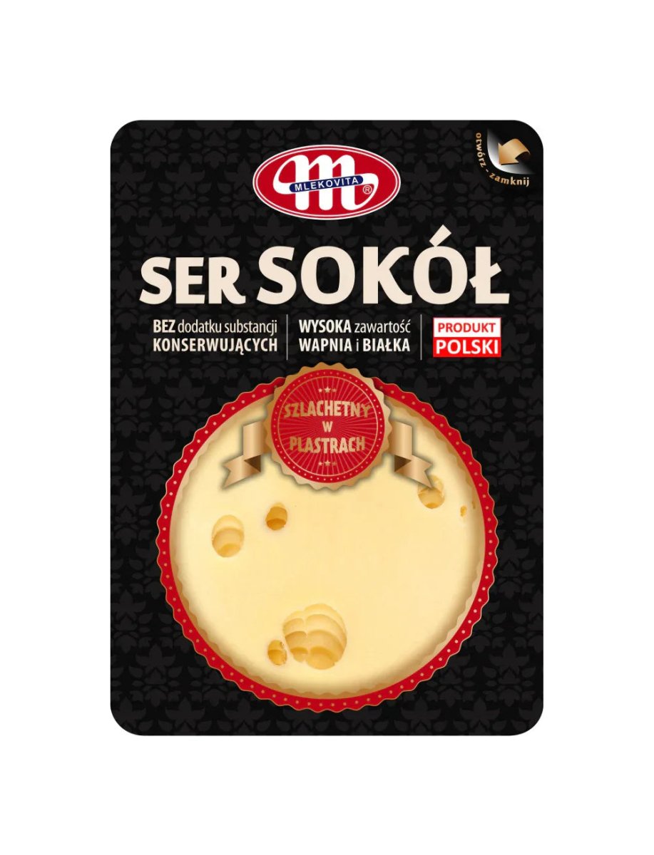 Sokół Käse Scheiben Ser Plastry 150g - Mlekovita - Polskashop24