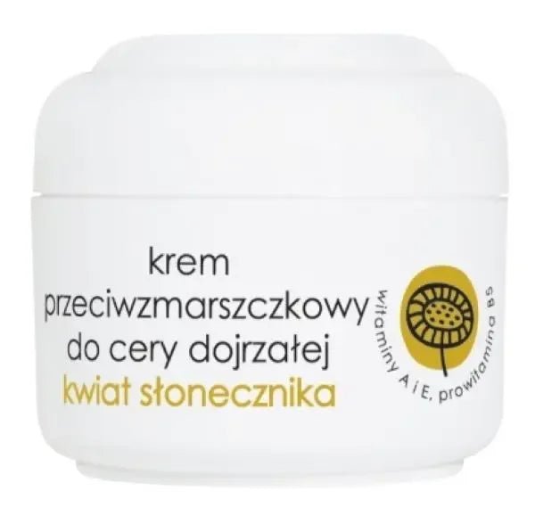 Sonnenblumen - Antifaltencreme - Krem przeciwzmarszczkowy kwiat słonecznika 50ml - Ziaja - Polskashop24