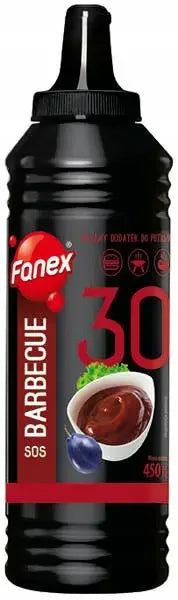 Fanex Barbecue-Soße Sos Barbecue 450g Flasche polnische BBQ-Sauce für Grill und Burger