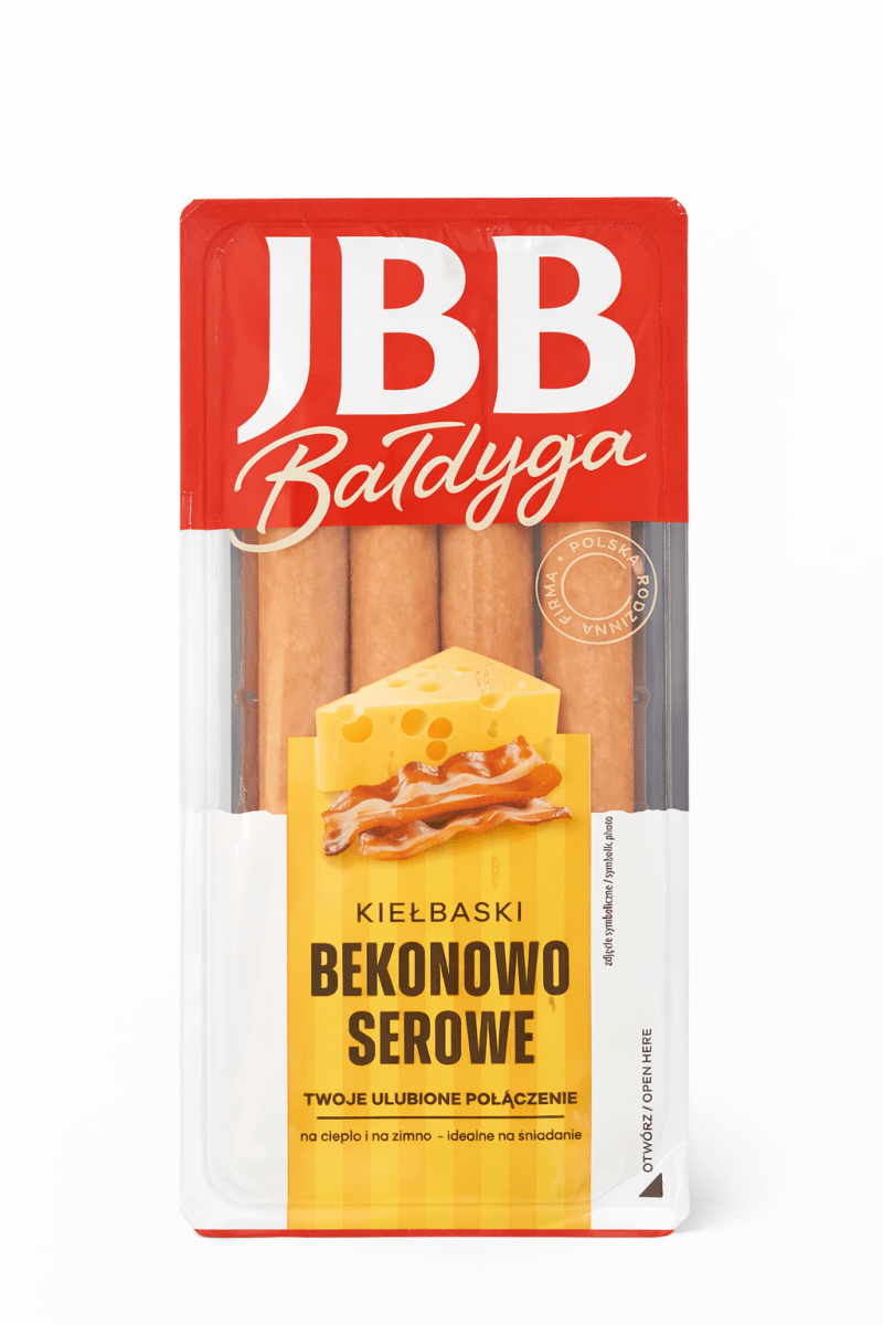 Speck - Käse - Würstchen Kiełbaski Bekonowo - Serowe 190g - JBB Bałdyga - Polskashop24