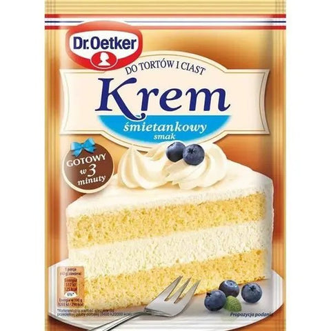 Tortencreme Sahnegeschmack Krem śmietankowy 105g - Dr. Oetker - Polskashop24