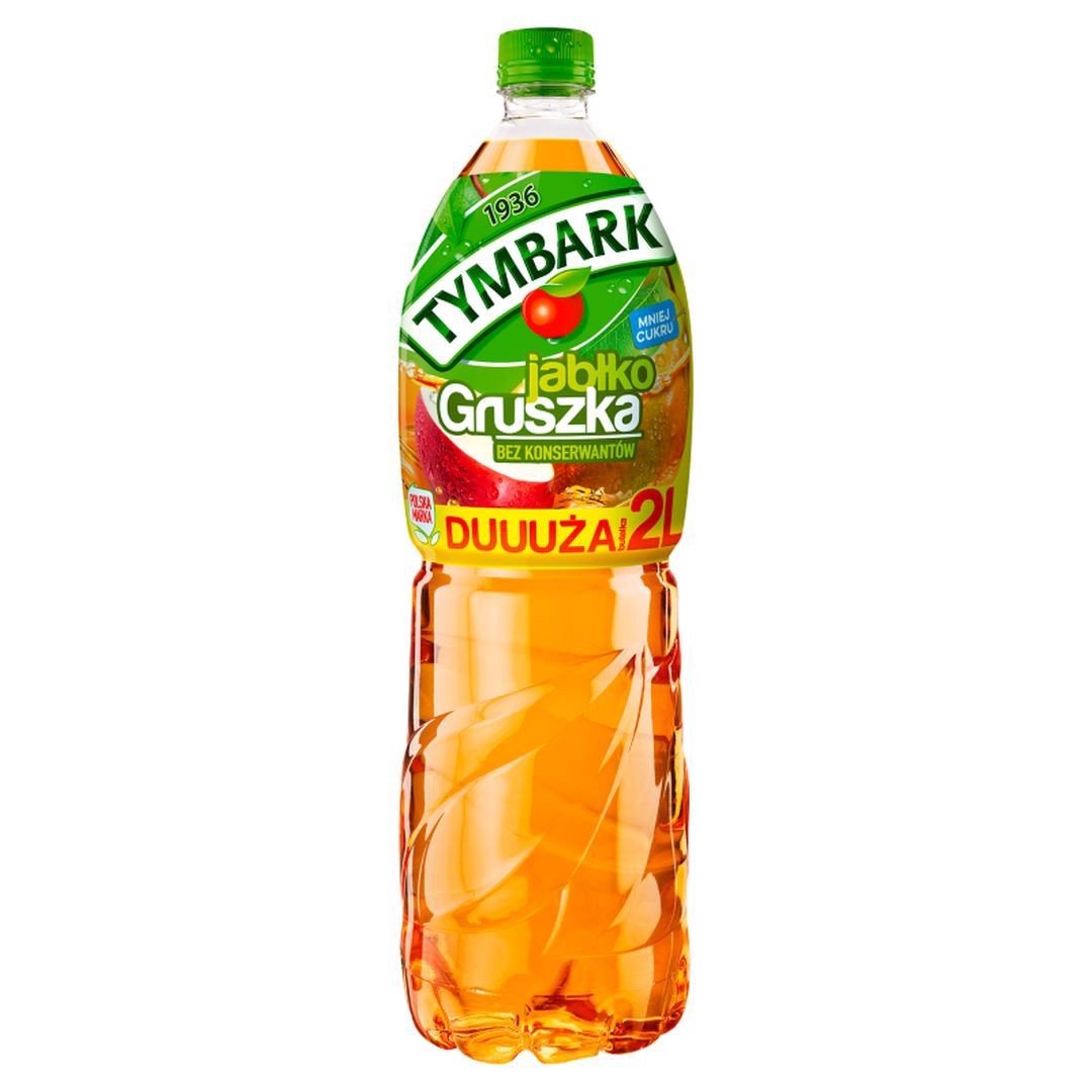 Tymbark Apfel - Birne Saft 2L - Napój Jabłko Gruszka (zzgl. 0,25€ Pfand) - Polskashop24.de - Online Supermarkt mit Lebensmittel aus Polen