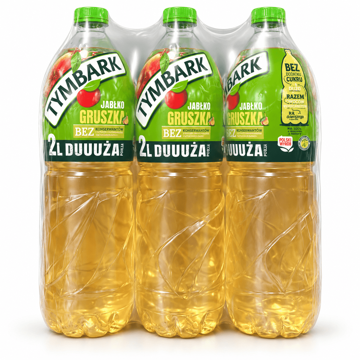 Tymbark Apfel-Birne Saft 2L - Napój Jabłko Gruszka (zzgl. 0,25€ Pfand) - Polskashop24