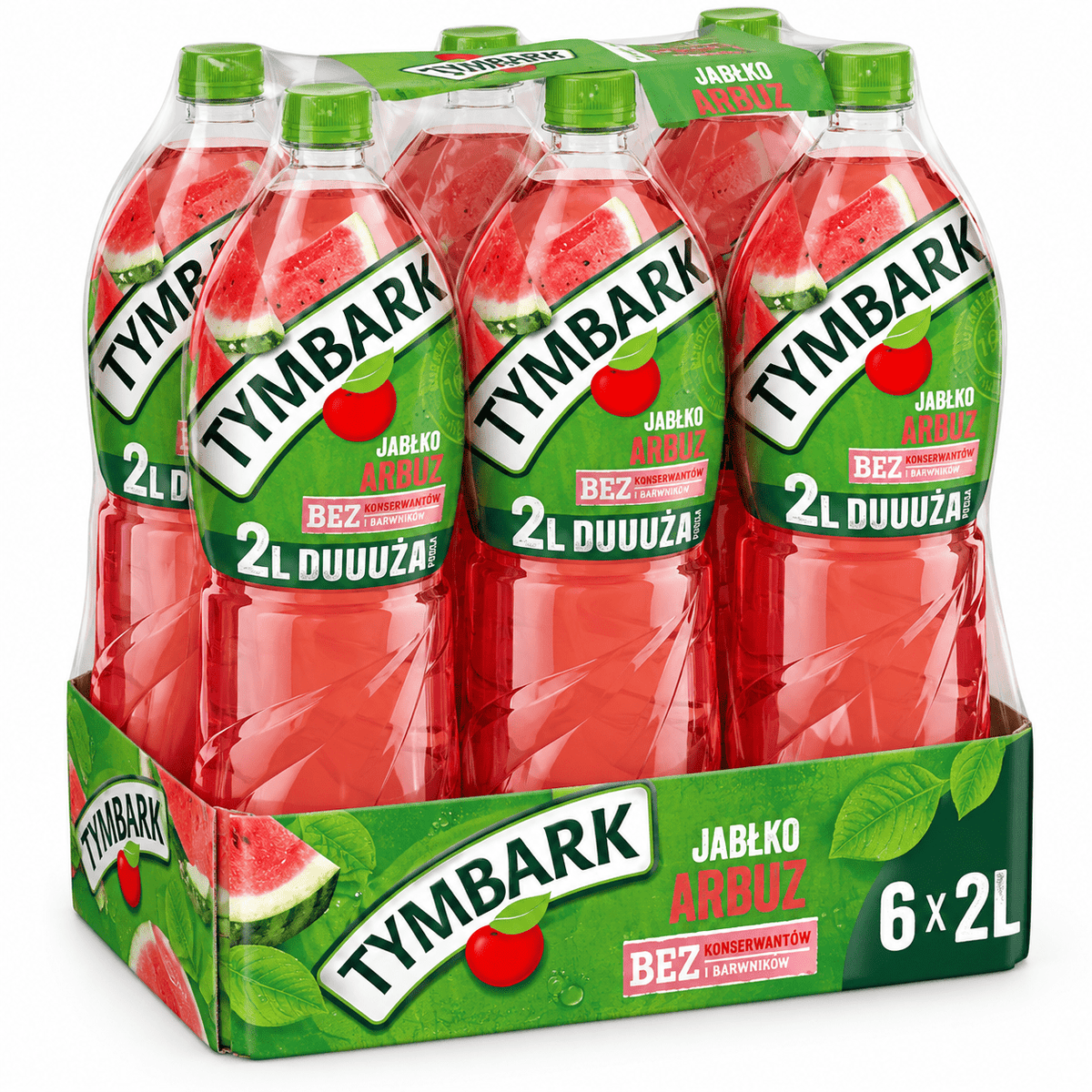Tymbark Apfel-Wassermelone Saft 2L - Napój Jabłko Arbuz (zzgl. 0,25€ Pfand) - Polskashop24