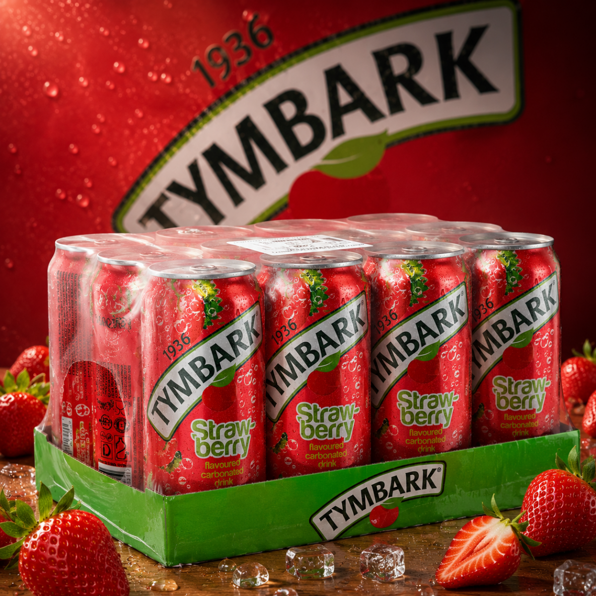 Tymbark Erdbeere - Strawberry 12 x 330 ml - Polskashop24