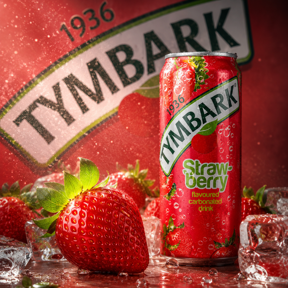 Tymbark Erdbeere - Strawberry 12 x 330 ml - Polskashop24