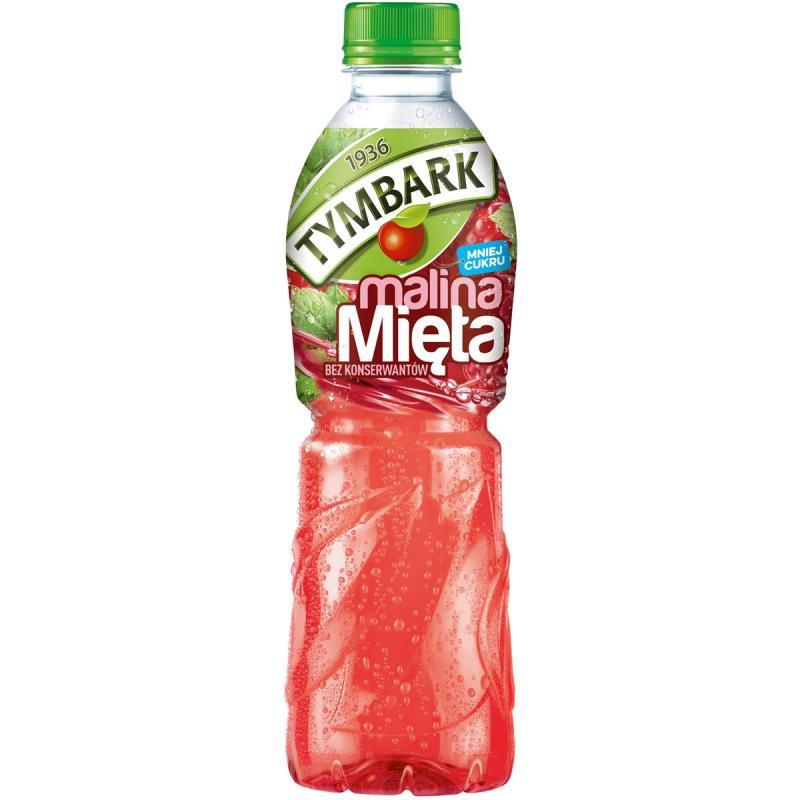 Tymbark Himbeere - Minze Erfrischungsgetränk 12x 500ml (zzgl. 0,25€ Pfand) - Polskashop24