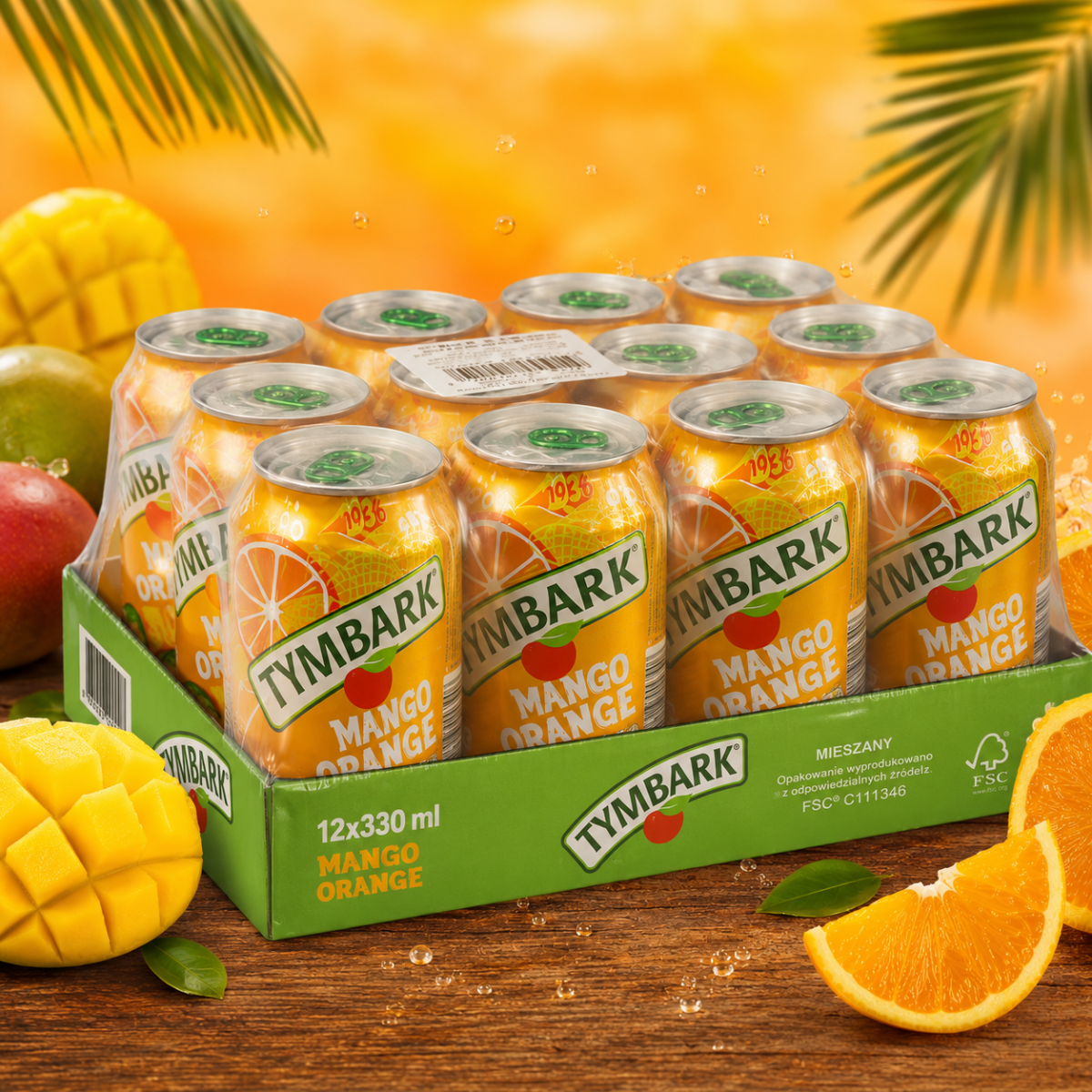 Tymbark Mango Orange GAZZZ 12x330ml - Polskashop24