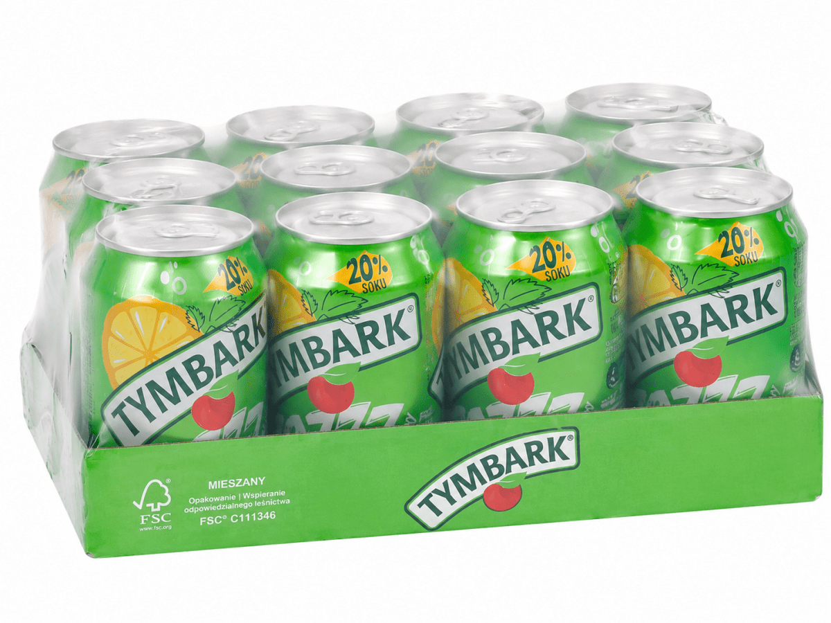 Tymbark Minze Zitrone 330ml – 12er - Träger zzgl. Pfand - Polskashop24