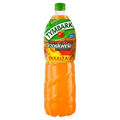 Tymbark Orange - Pfirsich Saft 2L - Napój Pomarańcza Brzoskwinia (zzgl. 0,25€ Pfand) - Polskashop24.de - Online Supermarkt mit Lebensmittel aus Polen