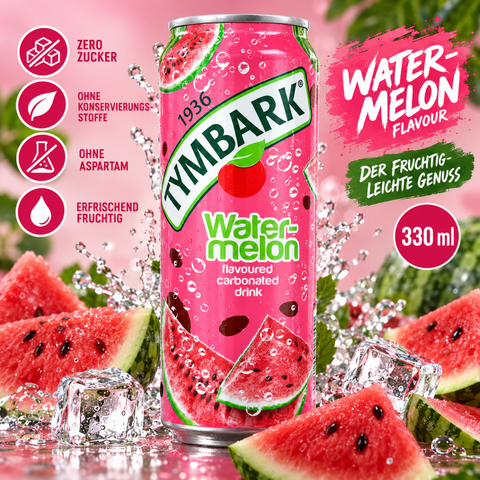Tymbark Watermelon – Wassermelone Erfrischungsgetränk – 330 ml - Polskashop24