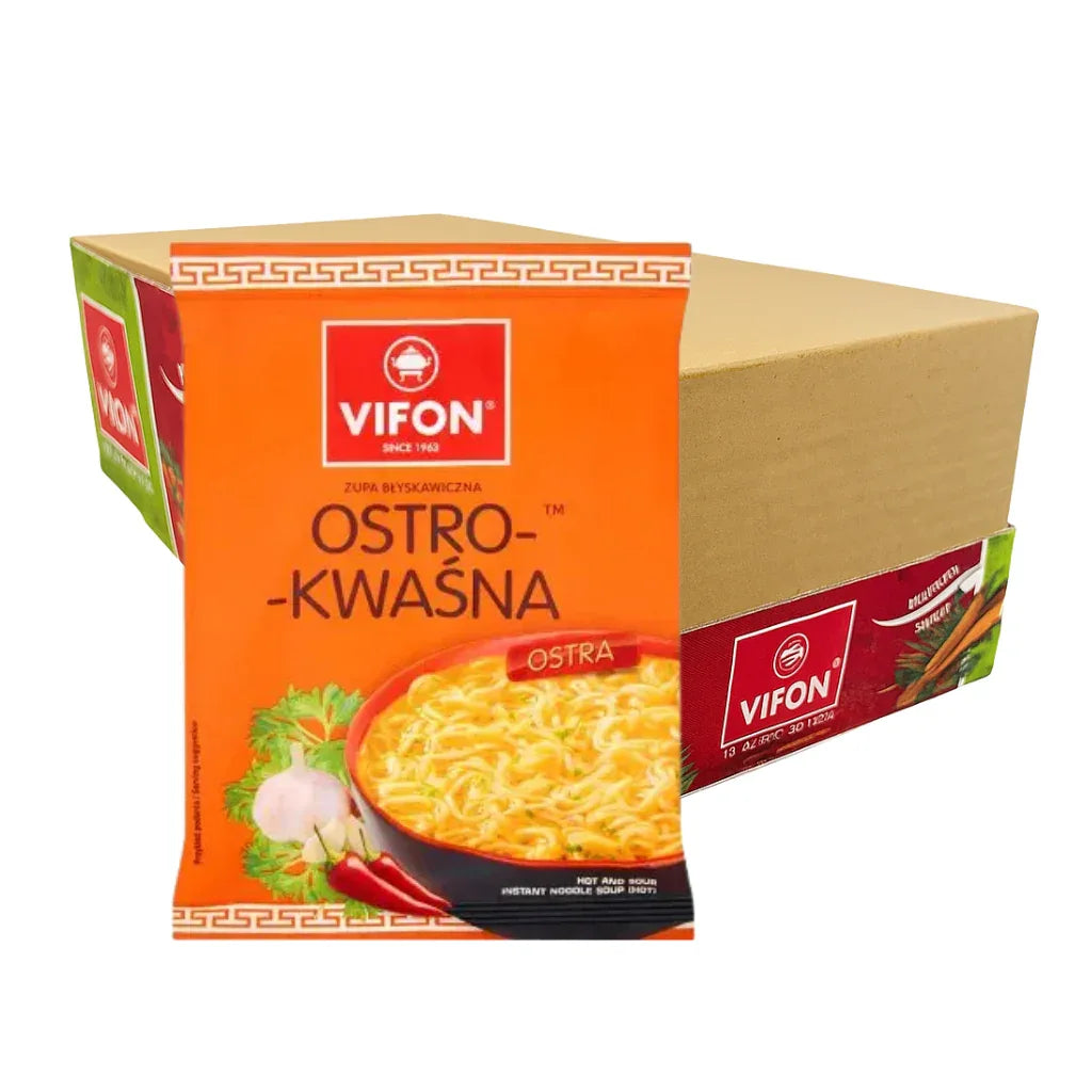 Vifon Ostro - Kwasna Sauer - Scharf Nudeln 24x70g - Polskashop24