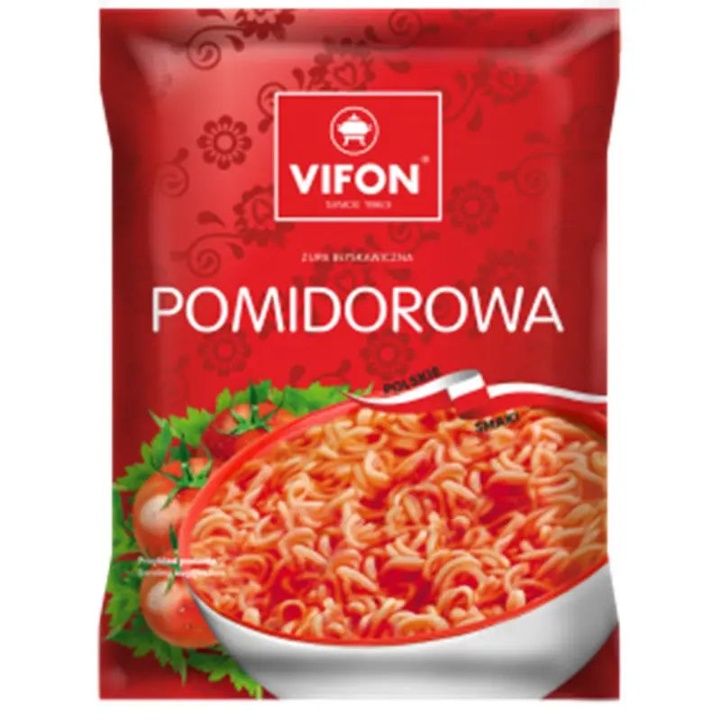 Tomatensuppe Instant-Nudelsuppe - Pomidorowa zupka chińska 65g - Vifon
