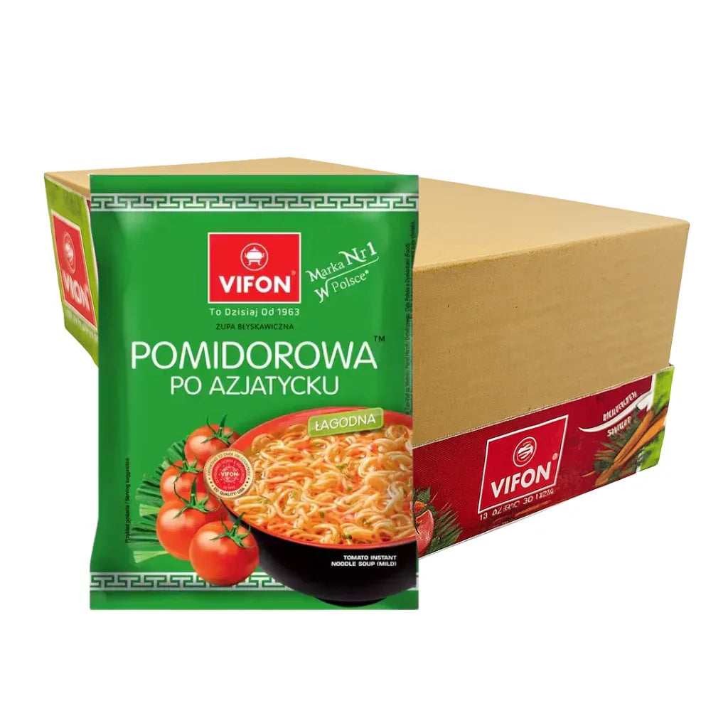 Vifon Tomatensuppe Instant - Nudelsuppe 70g (24er - Pack) - Polskashop24