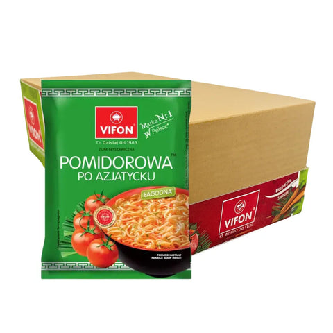 Vifon Tomatensuppe Instant - Nudelsuppe 70g (24er - Pack) - Polskashop24
