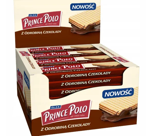 Waffel mit Schokolade 28er Set - Wafle z odrobiną czekolady 28x42g - Prince Polo - Polskashop24