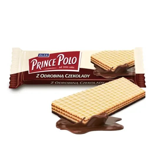 Waffel mit Schokolade - Wafelek z odrobiną czekolady 42g - Prince Polo - Polskashop24