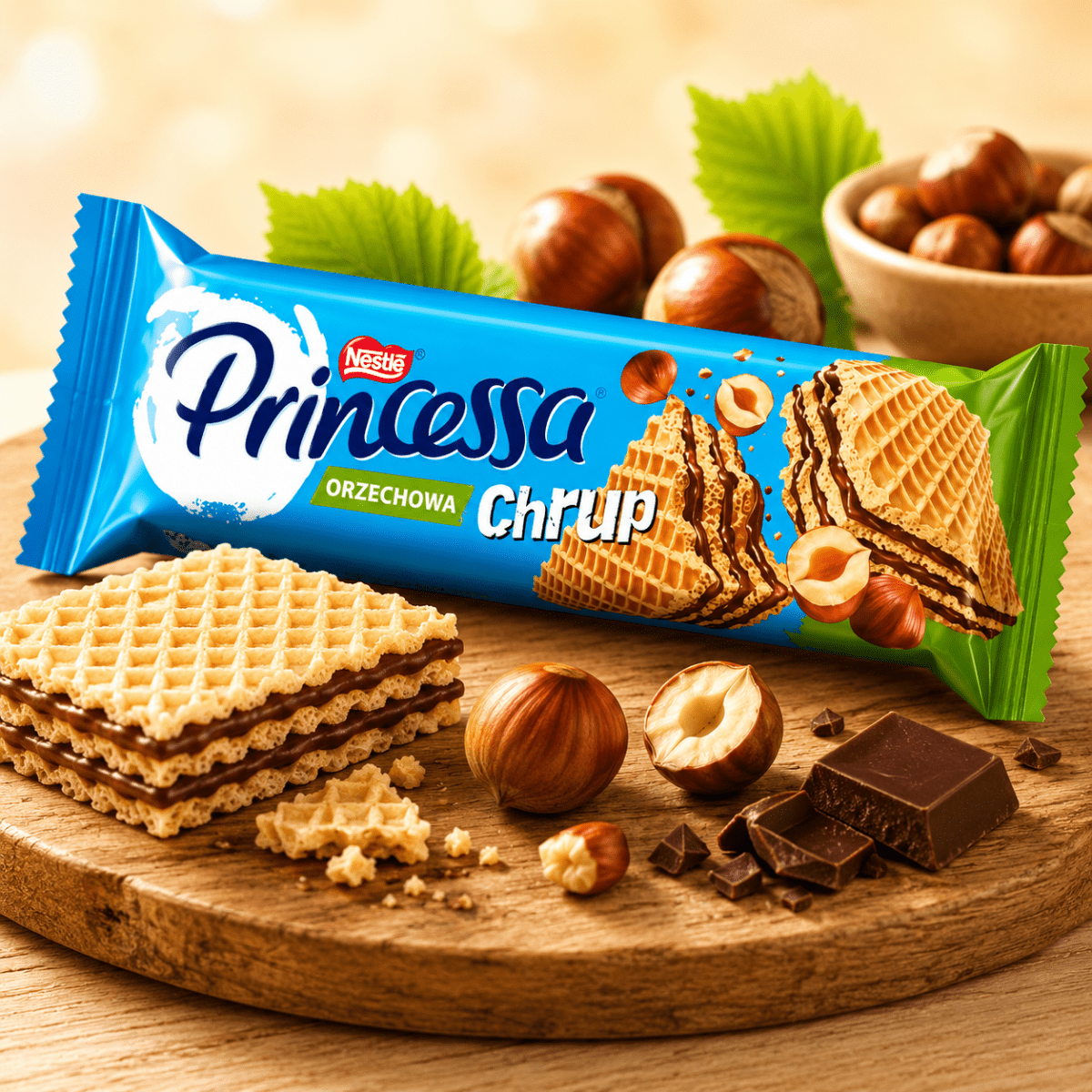 Waffel Princessa Chrup Haselnuss 30g - Nestlé - Polskashop24
