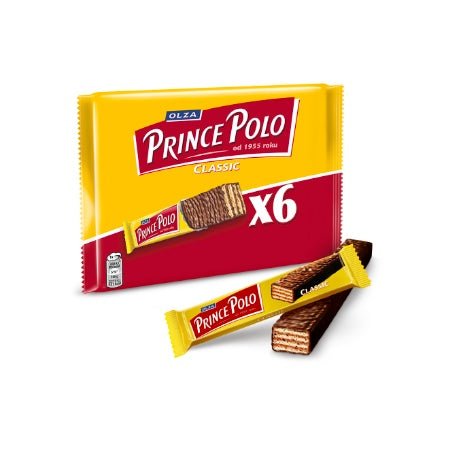WAFLE PRINCE POLO CLASSIC 6x17,5g MONDELEZ - Polskashop24.de - Online Supermarkt mit Lebensmittel aus Polen