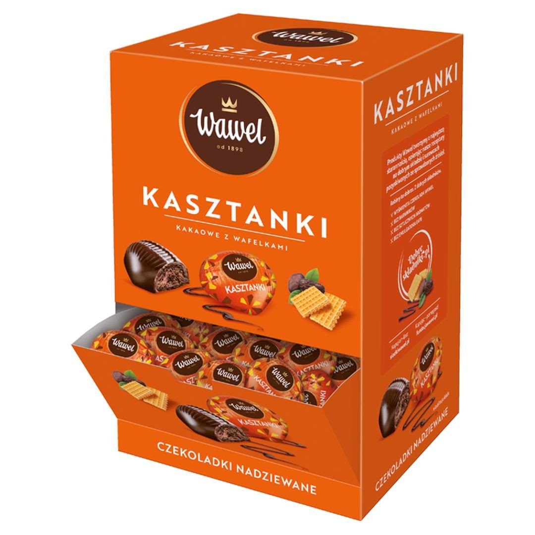Wawel Kasztanki Kakao - Pralinen mit Waffeln 2,3kg - Polskashop24.de - Online Supermarkt mit Lebensmittel aus Polen