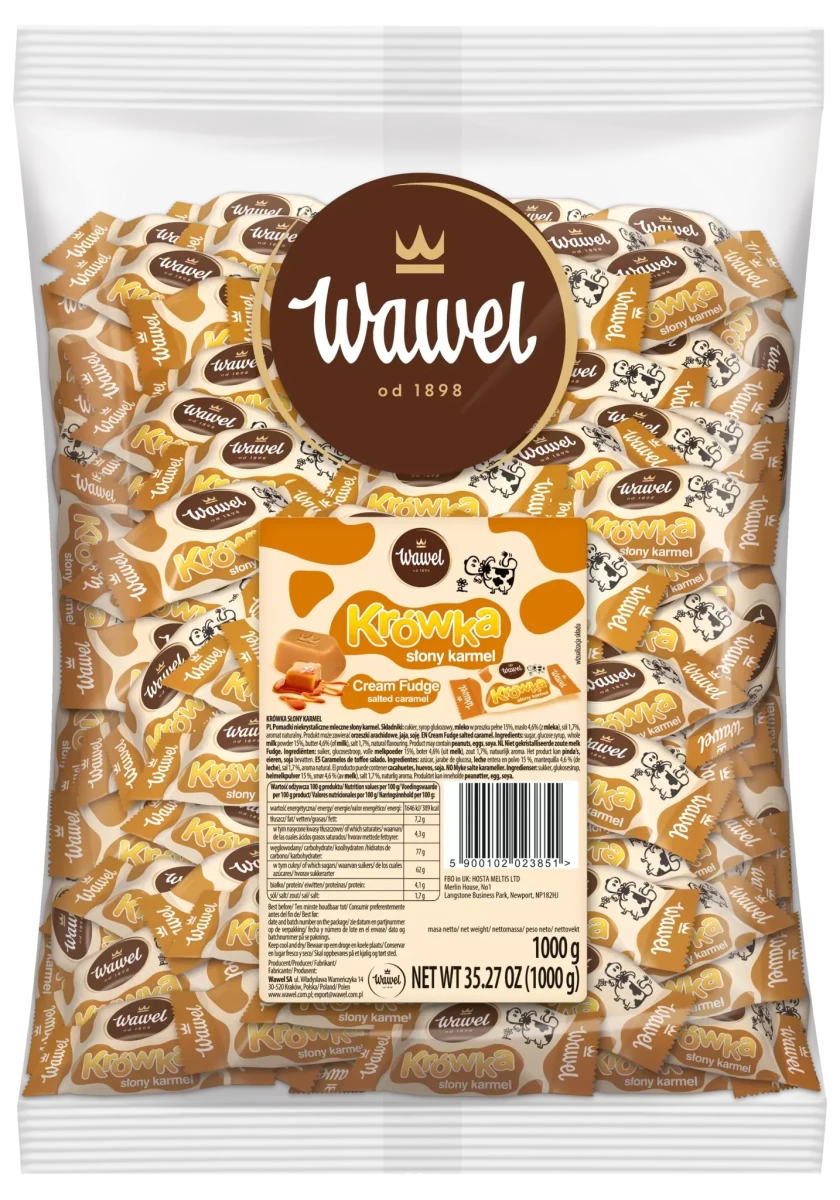 Wawel Krówka Słony polnische Kuhbonbons ''Salzkaramell'' 1kg - Polskashop24