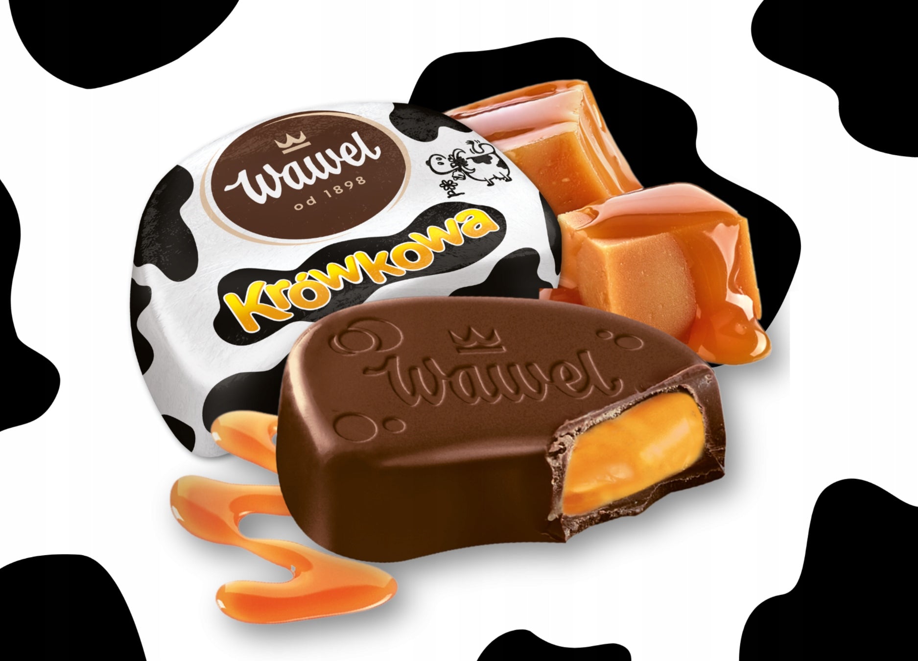 Wawel Krówkowa Pralinen mit Karamell - Geschmack 2,4kg - Polskashop24.de - Online Supermarkt mit Lebensmittel aus Polen