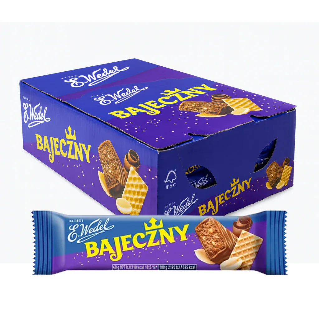 Wedel Bajeczny - Schokoriegel mit Nüssen 24 x 40g Karton kaufen - Polskashop24