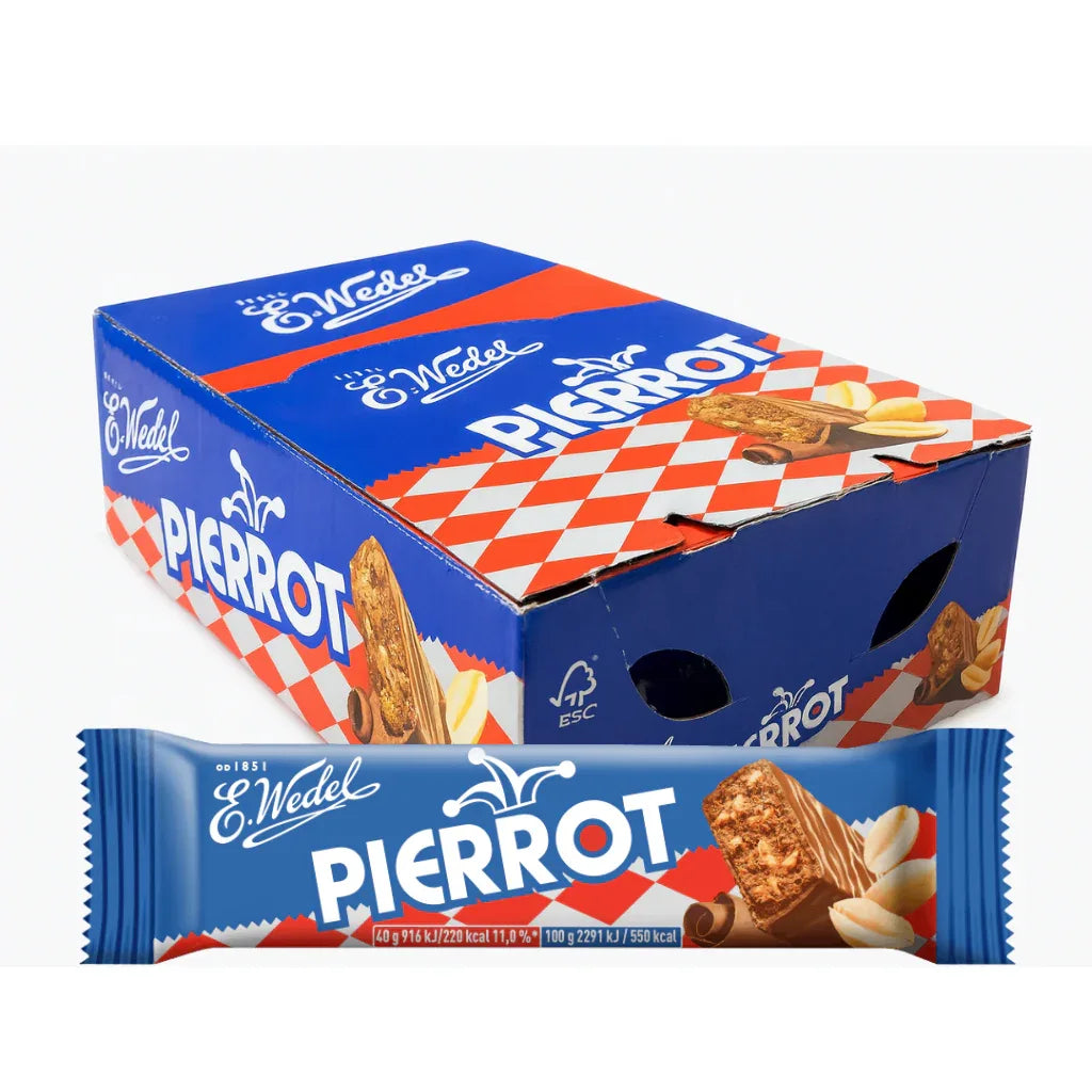 Wedel Baton Pierrot - Schokoriegel mit Erdnüssen 24 x 40g Karton kaufen - Polskashop24