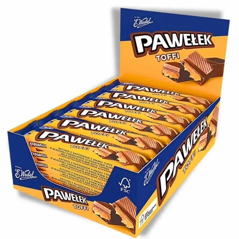 Wedel Pawelek Toffi Karamel - Schokoriegel kaufen - 24x 45g Großpackung - Polskashop24