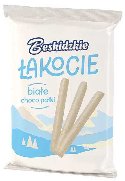 Weiße Schoko - Sticks Choco Pałki Białe 140g - Aksam - Polskashop24
