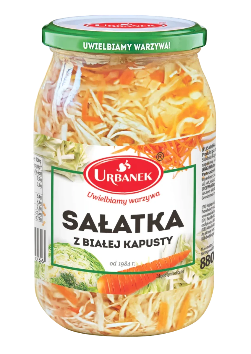 Weißkohlsalat Sałatka z Białej Kapusty 880g - Urbanek - Polskashop24