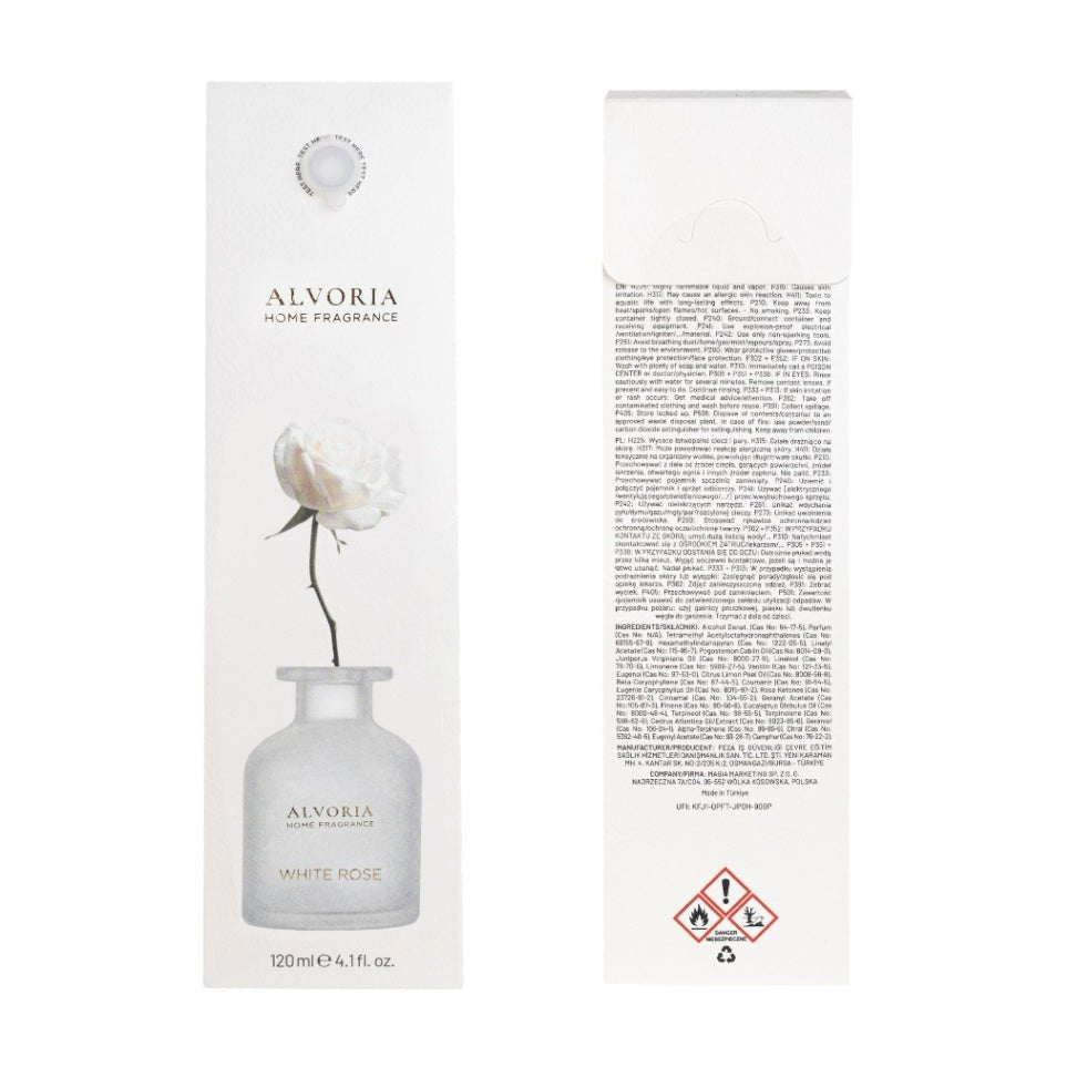 White Rose Raumduft Zapach Domowy 120ml - Alvoria - Polskashop24