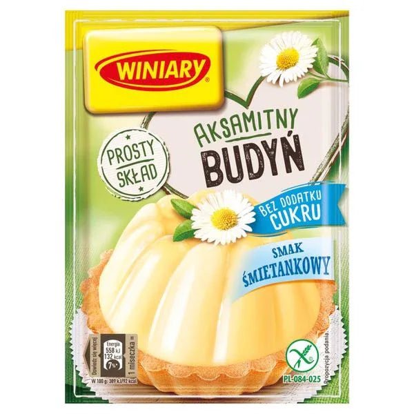 Winiary Aksamitny budyń bez dodatku cukru smak śmietankowy 35g - Sahnepudding ohne Zuckerzusatz kaufen - Polskashop24