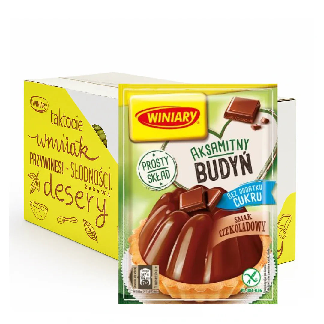 Winiary Budyń czekoladowy bez dodatku cukru 38g x 30 Stück ohne Zuckerzusatz kaufen - Polskashop24