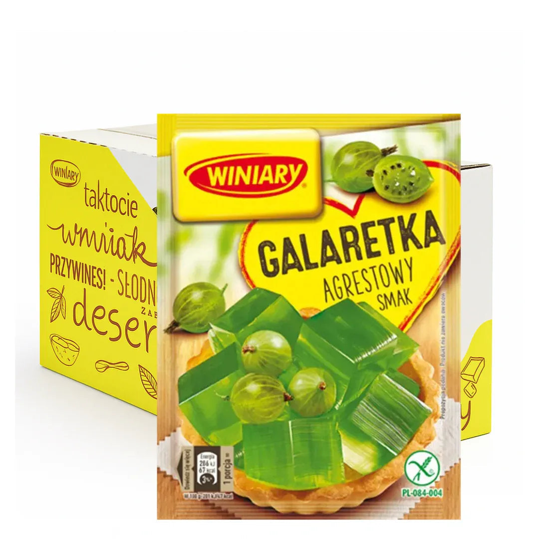 Winiary Galaretka Agrestowy 22x71g - Stachelbeere - Götterspeise kaufen - Polskashop24