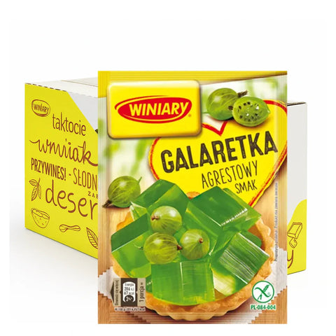 Winiary Galaretka Agrestowy 22x71g - Stachelbeere - Götterspeise kaufen - Polskashop24