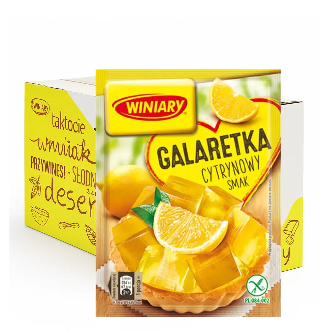 Winiary Galaretka Cytrynowa 22x71g - Zitronen - Götterspeise kaufen - Polskashop24