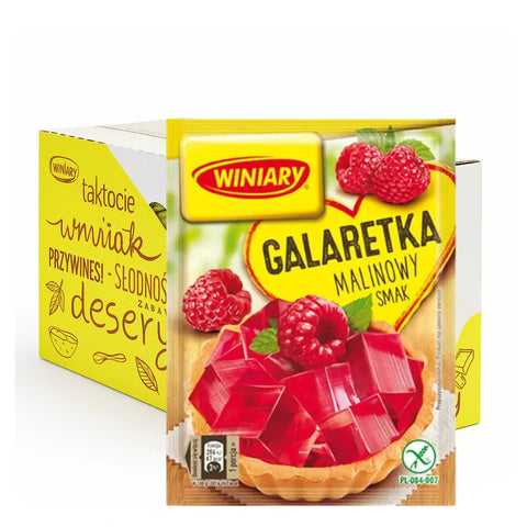 Winiary Galaretka Malinowy 22x71g - Himbeer - Götterspeise kaufen - Polskashop24