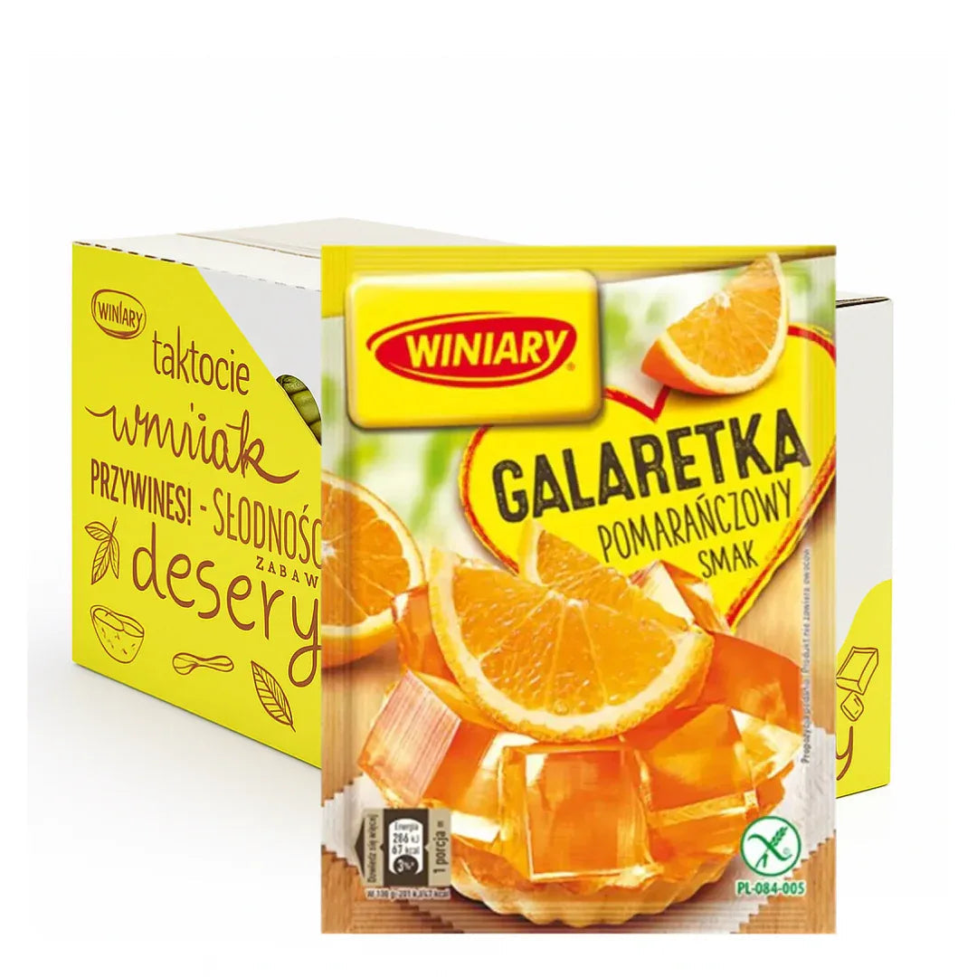 Winiary Galaretka Pomarańczowa 22x71g - Orangen - Götterspeise kaufen - Polskashop24