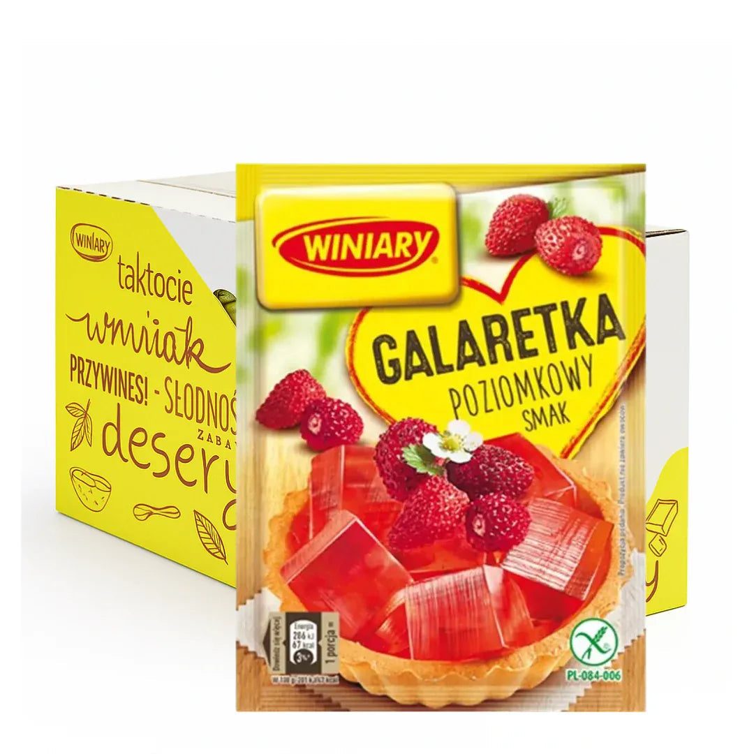 Winiary Galaretka Poziomkowy 22x71g - Walderdbeere - Götterspeise kaufen - Polskashop24