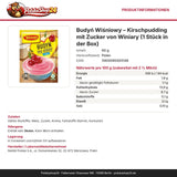 Produktinformationen: Nährwerte, Zutaten, Allergene, Hersteller – Budyń Wiśniowy – Kirschpudding mit Zucker von Winiary