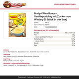 Produktinformationen: Nährwerte, Zutaten, Allergene, Hersteller – Budyń Waniliowy – Vanillepudding mit Zucker von Winiary