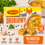 Winiary Rosół Drobiowy (Hühnerbrühe Würfel) 180 g - Polskashop24