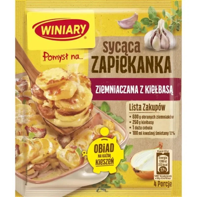 Winiary Zapiekanka Ziemniaczana z Kielbasa - Fix Kartoffelauflauf mit Wurst 41g kaufen - Polskashop24