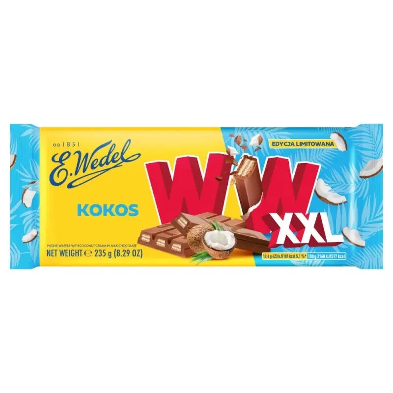 XXL Kokoswaffel Schokolade 235g - Wedel - Polskashop24