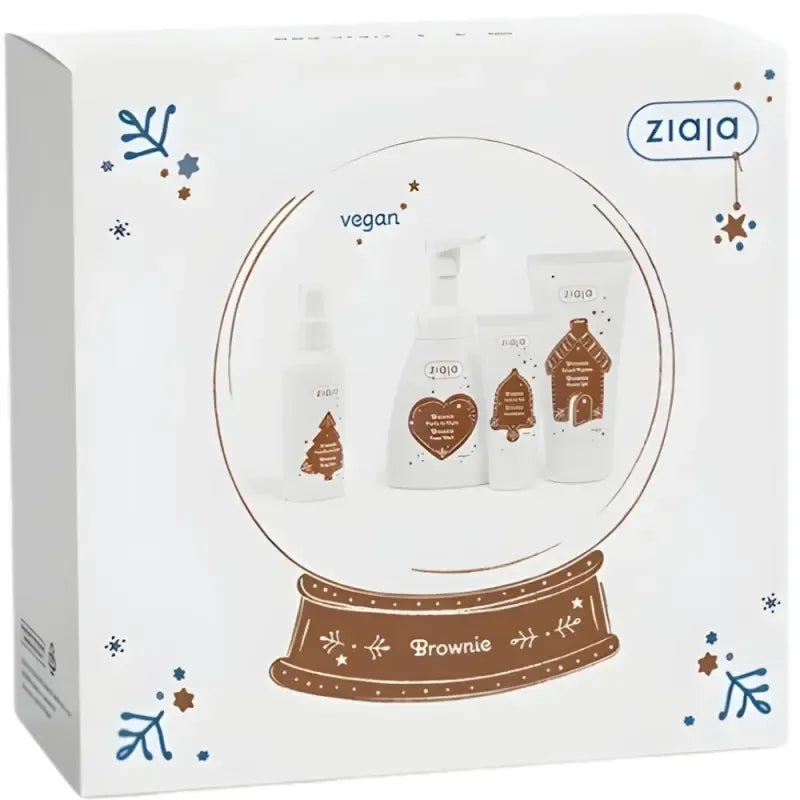 Ziaja Brownie Weihnachtsset 4-teilig mit Duschgel