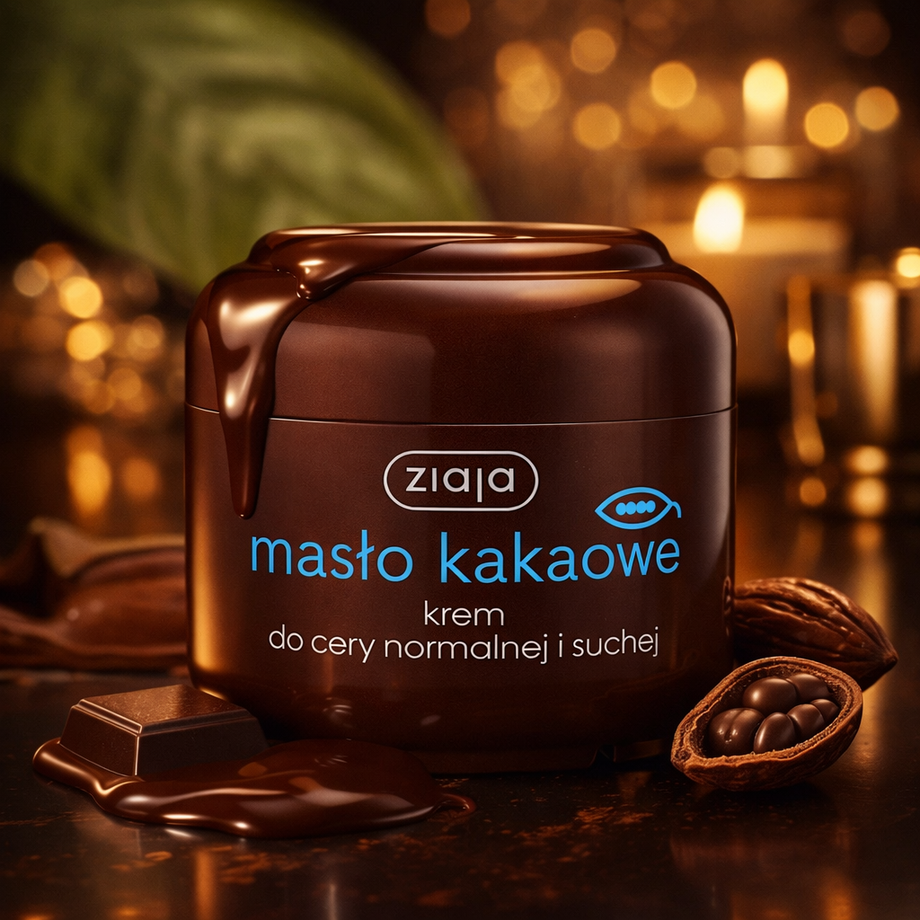 Ziaja Masło Kakaowe Kakaobutter-Creme 50 ml – luxuriöse Pflegecreme mit Kakao 