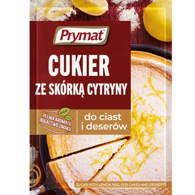 Zitronenschalenzucker Cukier ze Skórką Cytryny 15g - Prymat - Polskashop24